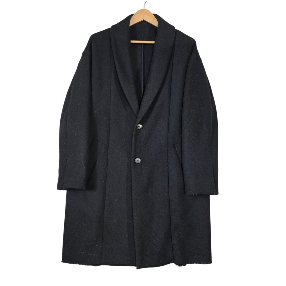 Zara Wool blend Classic Raw hem mid length coat